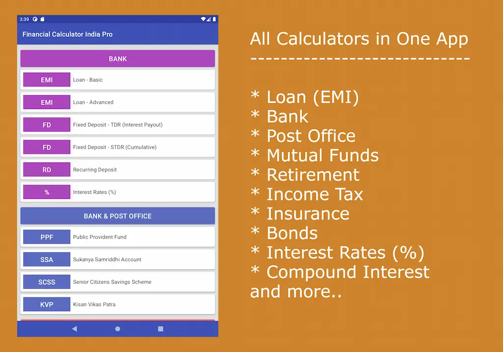 Financial Calculator India Mod Apk (Ads Removed)