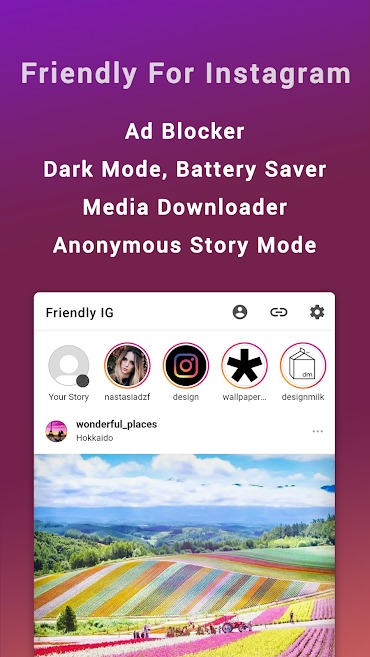 Friendly For Instagram Mod Apk (Premium Unlocked)