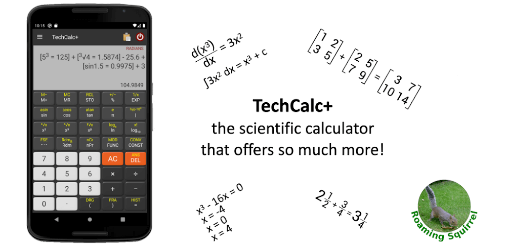Techcalc Scientific Calculator Mod Apk (Premium/Plus Unlocked)