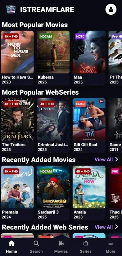iStreamFlare Mod APK 22.0.0 (Premium Unlocked) 3